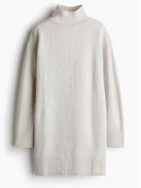 H&M Knit Mock Turtleneck Sweater Dress